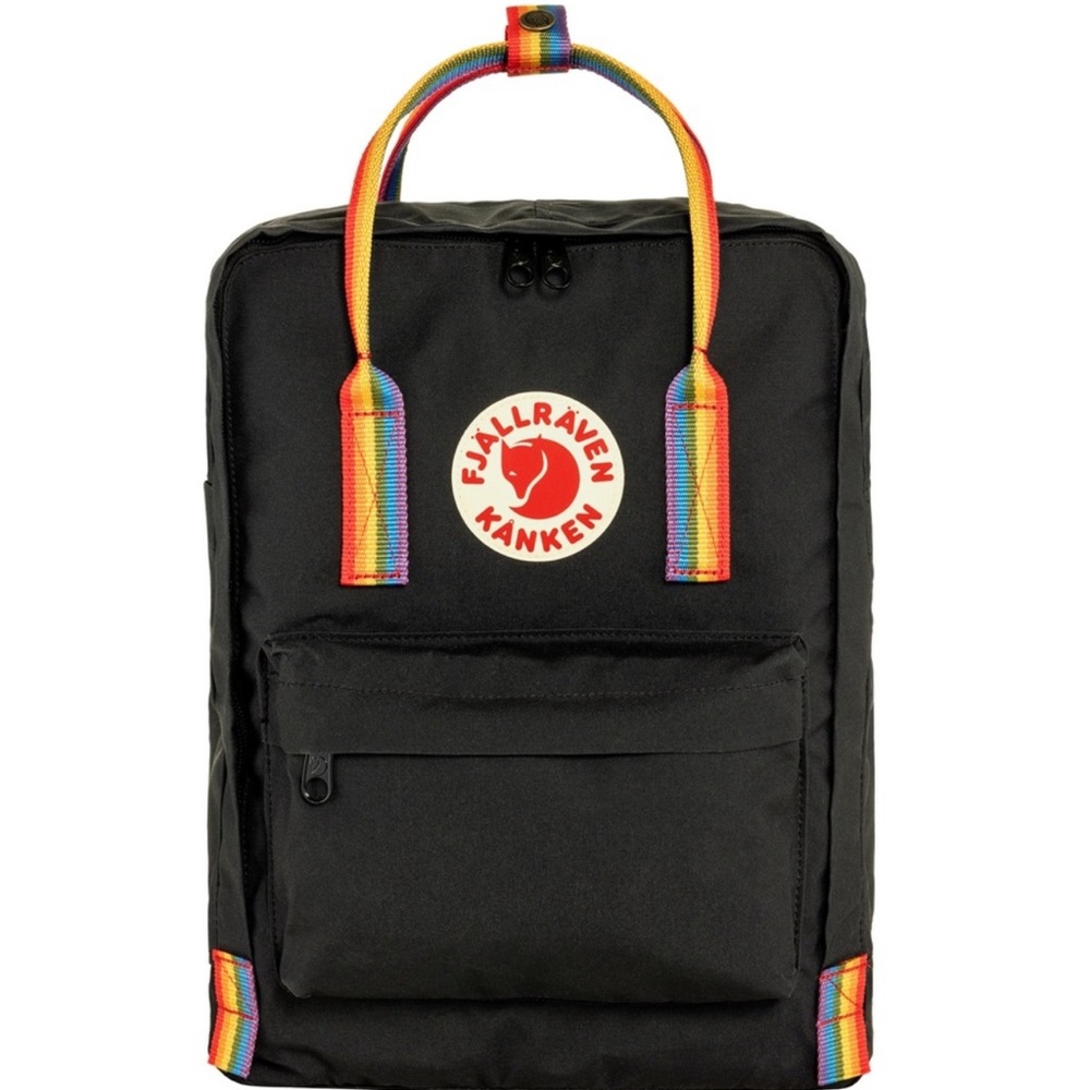 Fjallraven Kanken Black Rainbow 16 L Backpack